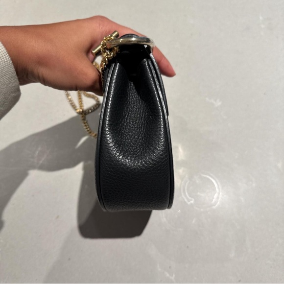 Chloe Drew Black Leather Pebble Crossbody bag - Picture 4 of 8